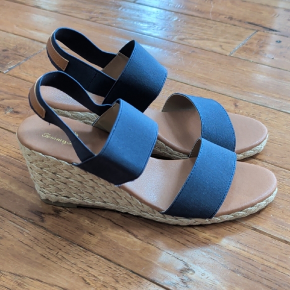 Tommy Bahama Shoes - Tommy Bahama Sakura Women's Blue and Tan Wedge Espadrilles Sandals